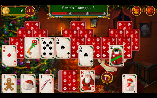 Santa's Christmas Solitaire TriPeaks  Screenshot 4