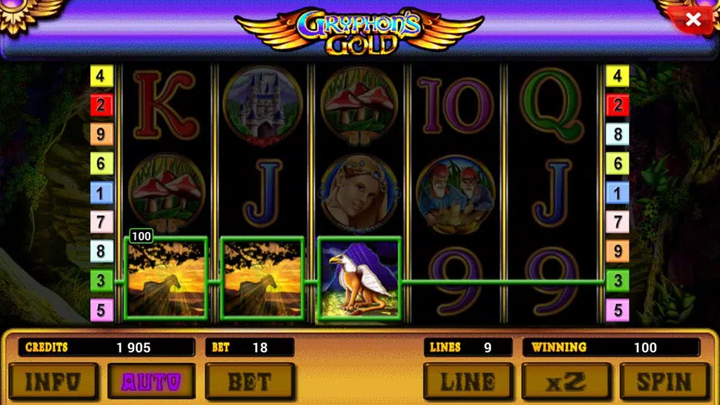 Gryphons Gold slot  Screenshot 4