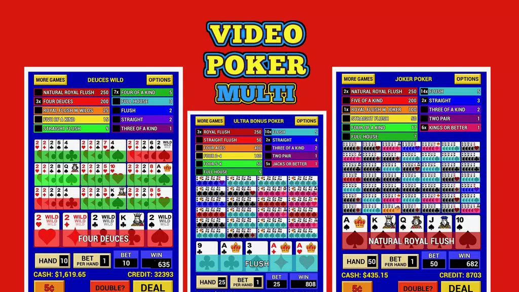 Video Poker Multi  Screenshot 1