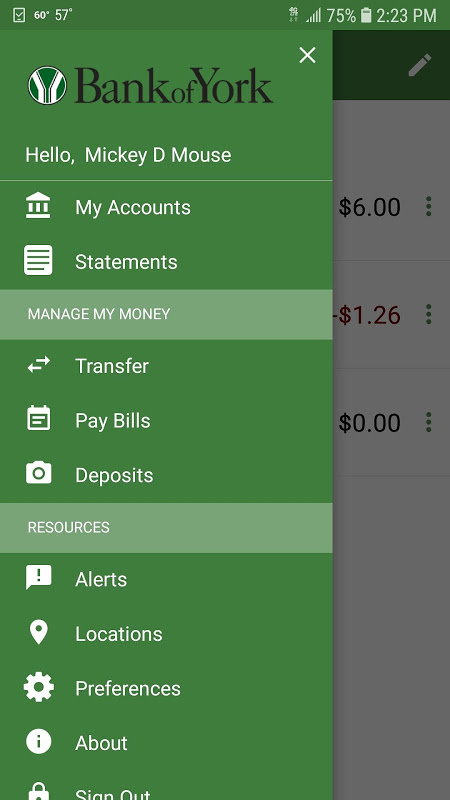 Bank of York Mobile Banking  Screenshot 3