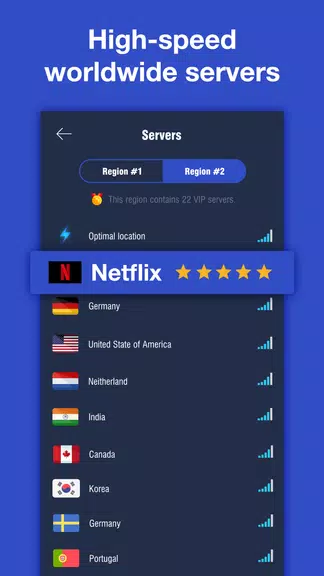 UltraShark VPN - Free Proxy Server & Secure VPN  Screenshot 1