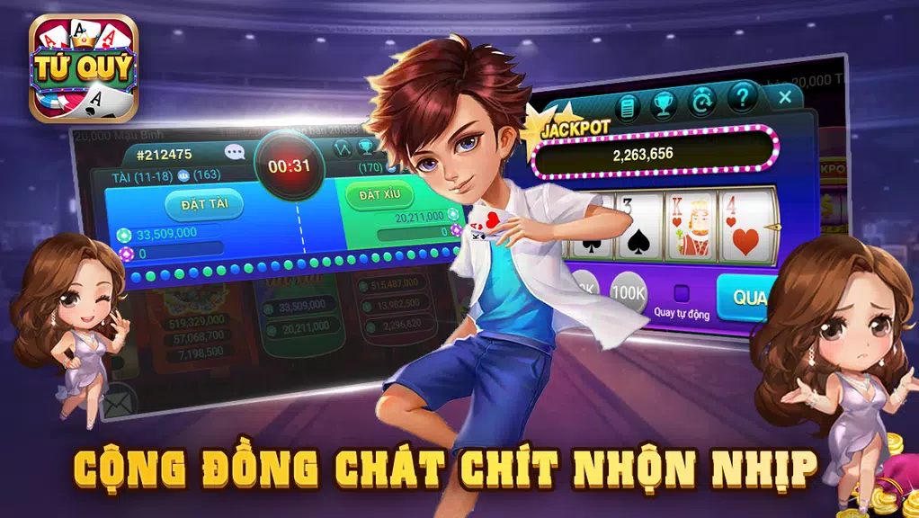 Game danh bai doi thuong - Tu Quy At Club 2018  Screenshot 1