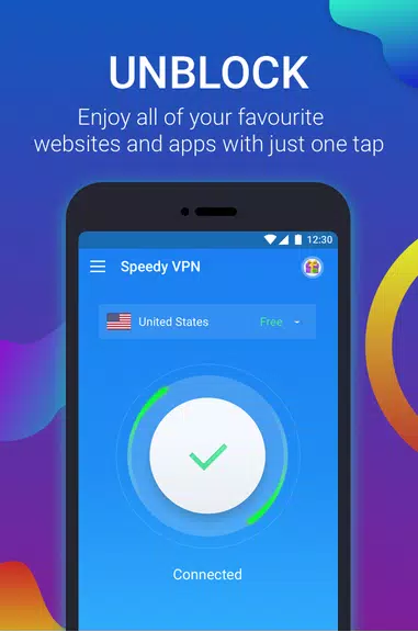 Free VPN Proxy by New Speedy VPN with Turbo Speed  Screenshot 1