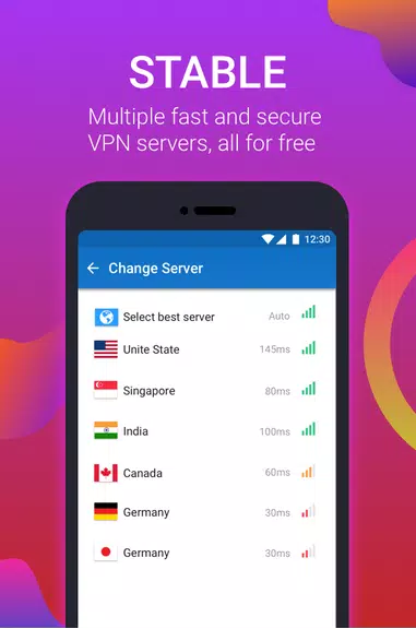 Free VPN Proxy by New Speedy VPN with Turbo Speed  Screenshot 3