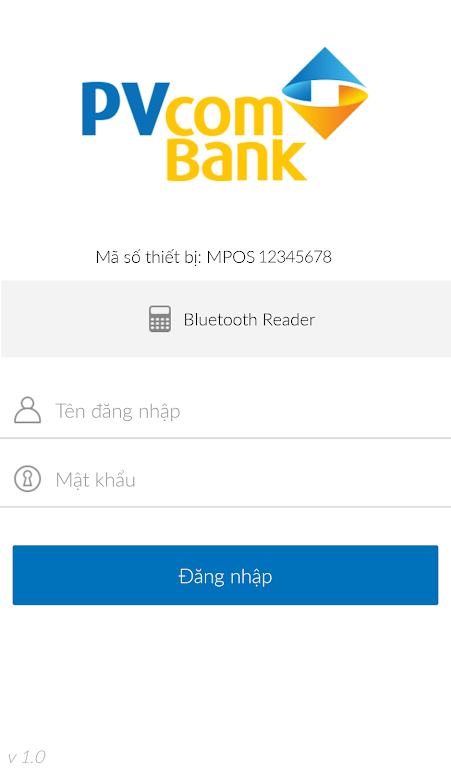 PVcomBank mPos  Screenshot 1