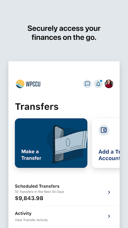 WPCCU Mobile Banking  Screenshot 2