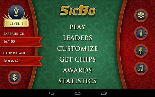 SicBo Casino Dice Game  Screenshot 1