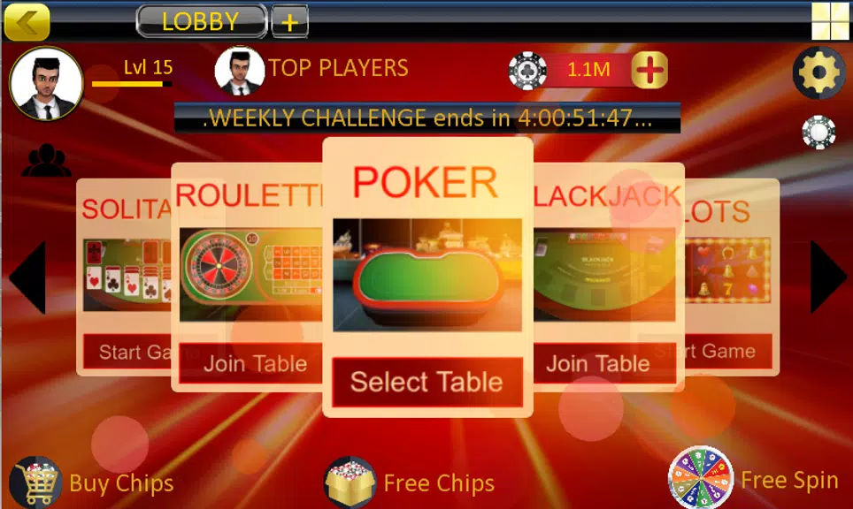 Poker Offline and Live Casino Roulette Blackjack  Screenshot 2