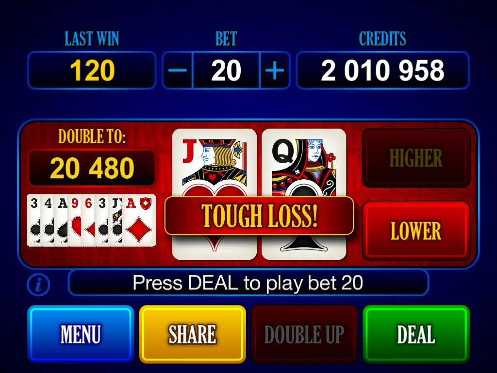 HiLo Video Poker  Screenshot 1