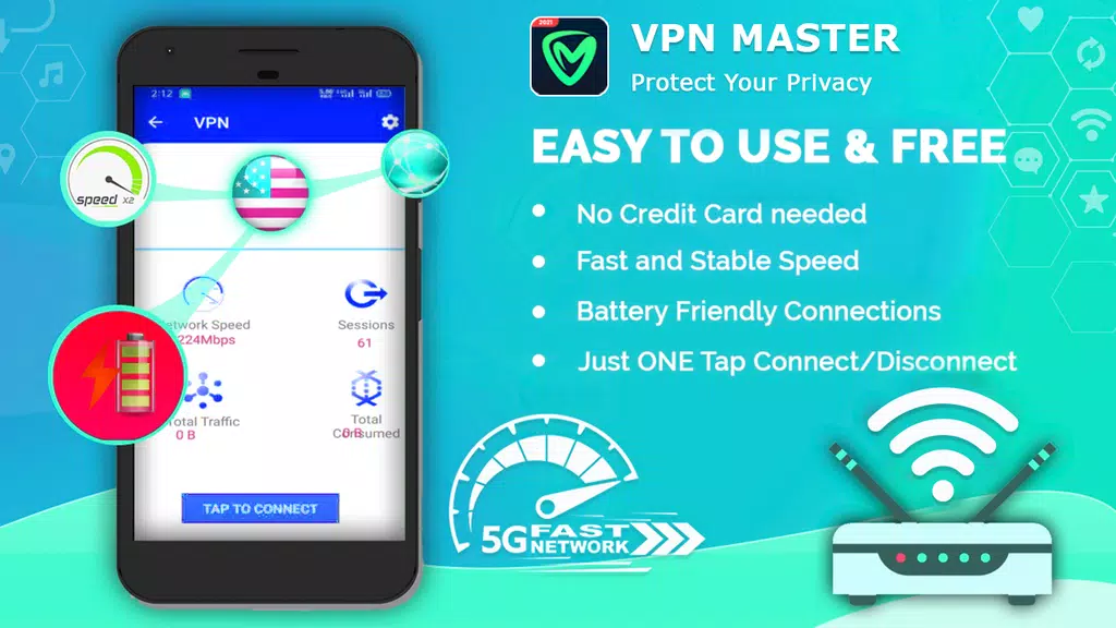 Super VPN - Free VPN Proxy Server & Fast VPN  Screenshot 3