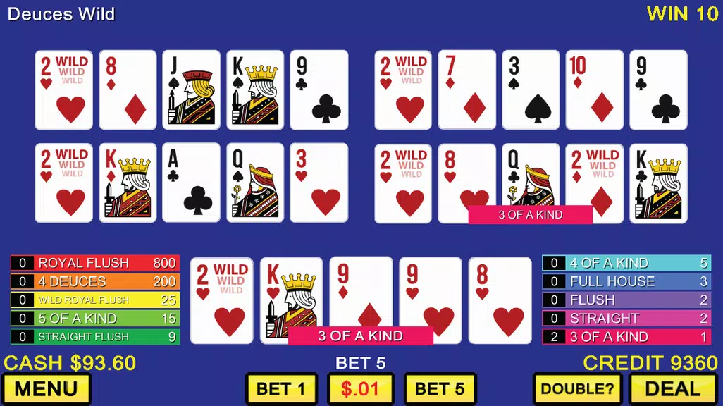 Five Hand Video Poker  Screenshot 3