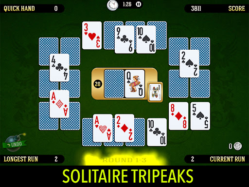 Towers Battle: Tripeaks or Pyramid Solitaire  Screenshot 1