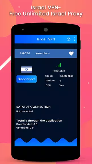 Israel VPN-Free Unlimited Israel Proxy  Screenshot 1