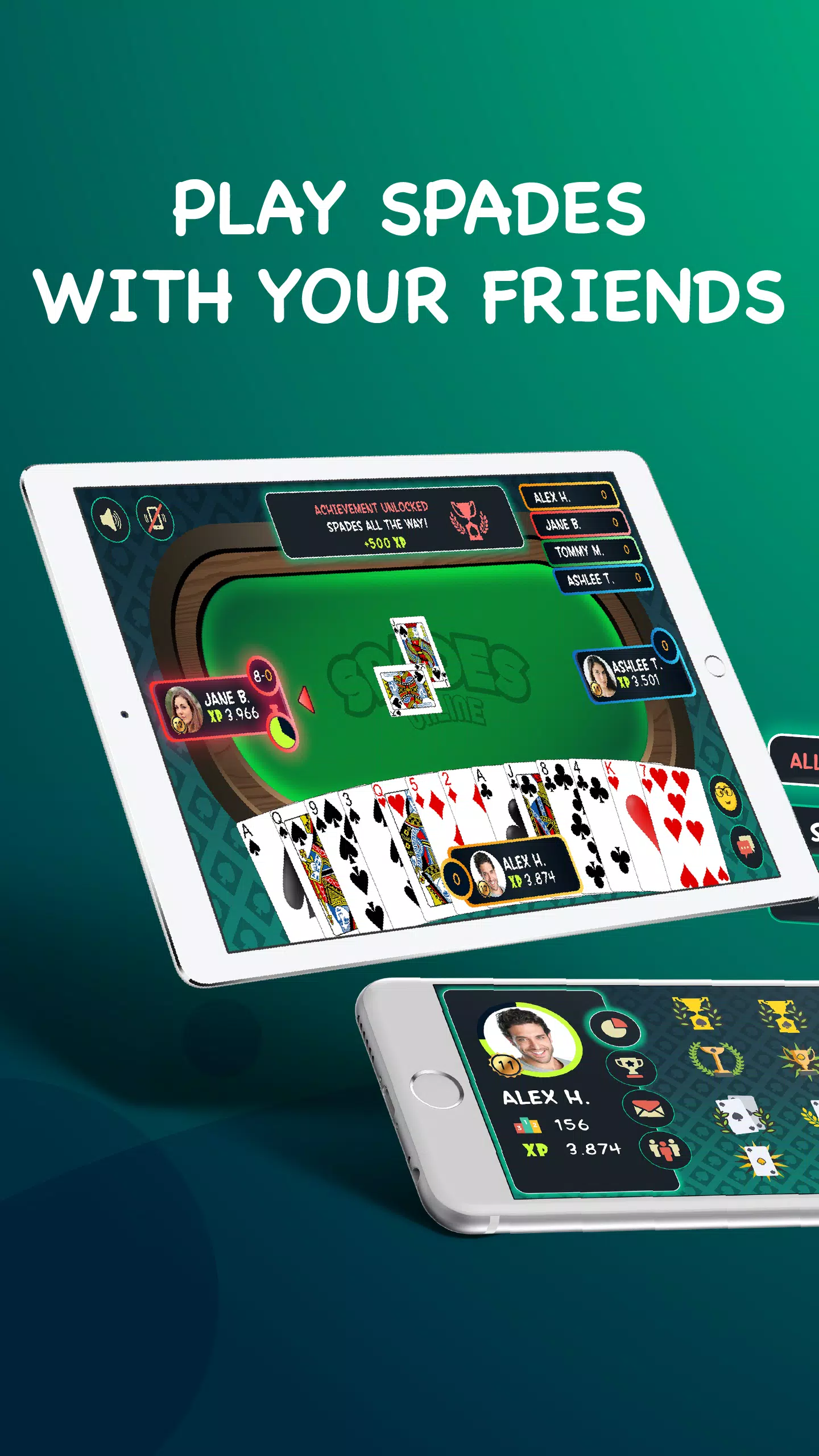 Spades - Play Free Online Spades Multiplayer  Screenshot 1