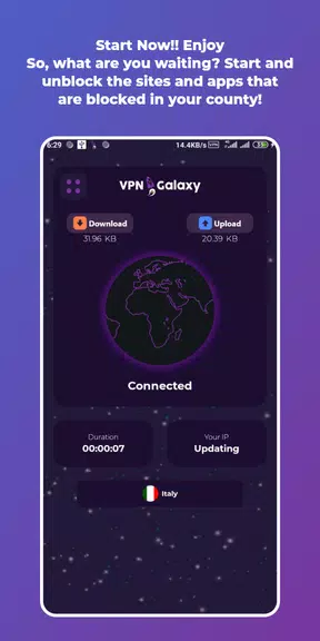 VPN Galaxy - The Fastest  Screenshot 3