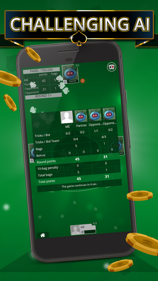 Spades Offline - Single Player  Screenshot 2