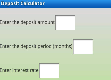 Bank Deposit Calculator  Screenshot 3