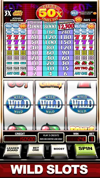 Slots Machine : Fifty Times Pay Free Classic Slots  Screenshot 4