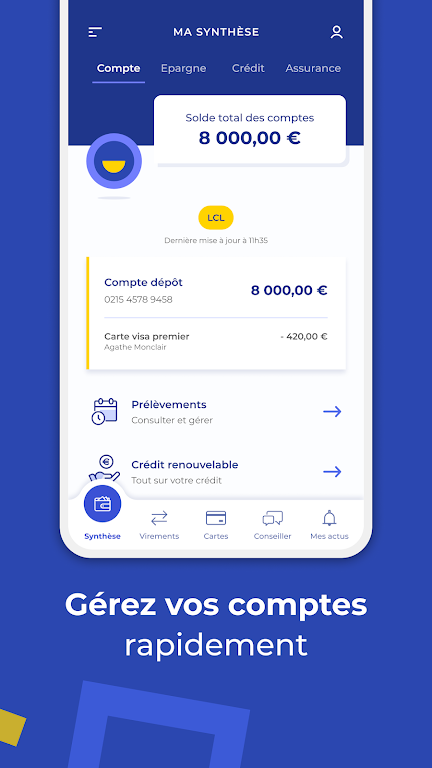 Mes Comptes - LCL  Screenshot 3