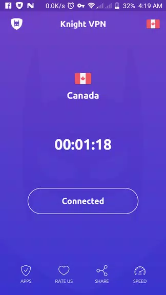 Knight VPN - Fast VPN, Free VPN, Unlimited VPN  Screenshot 1