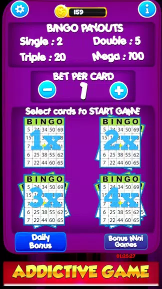 Free Bingo New Cards Game - Vegas Casino Feel  Screenshot 2