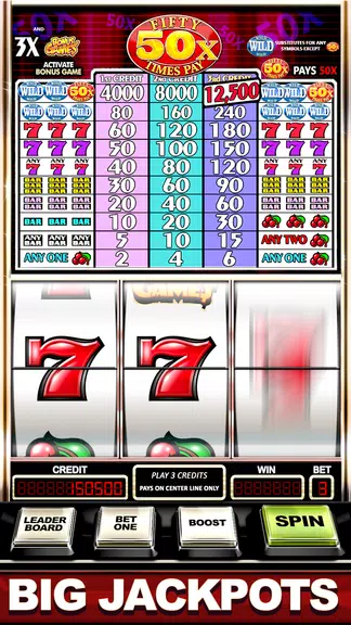 Slots Machine : Fifty Times Pay Free Classic Slots  Screenshot 2