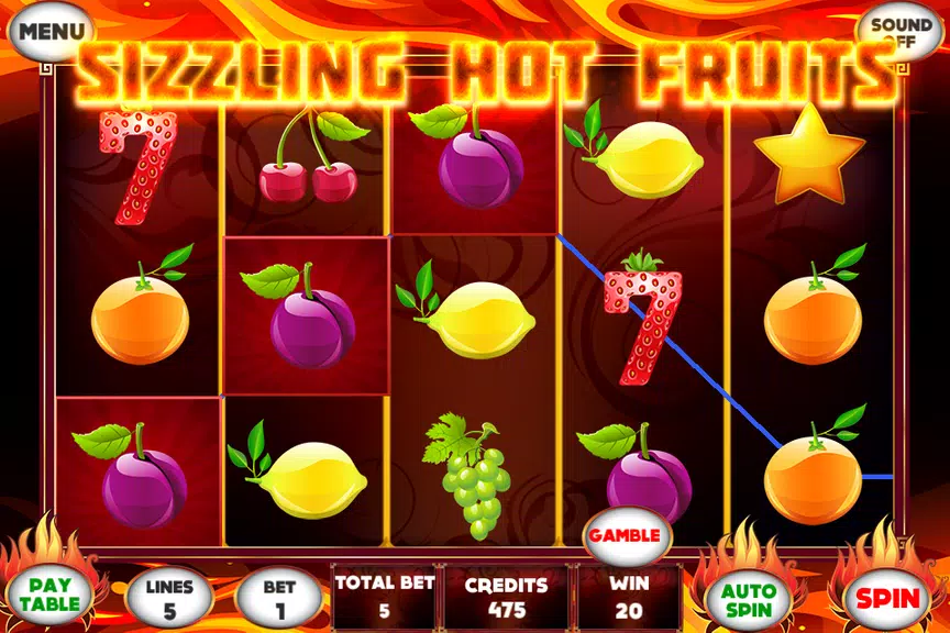 Sizzling Hot Fruits Slot  Screenshot 1