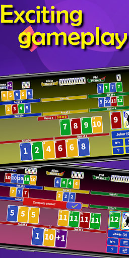 Phase Rummy 2: card game with 10 phases  Screenshot 3