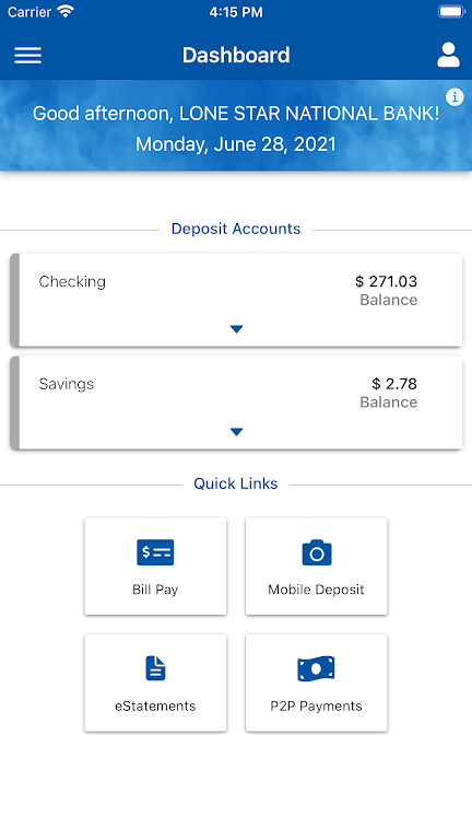 LSNB Mobile Banking  Screenshot 2