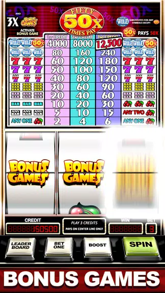 Slots Machine : Fifty Times Pay Free Classic Slots  Screenshot 3