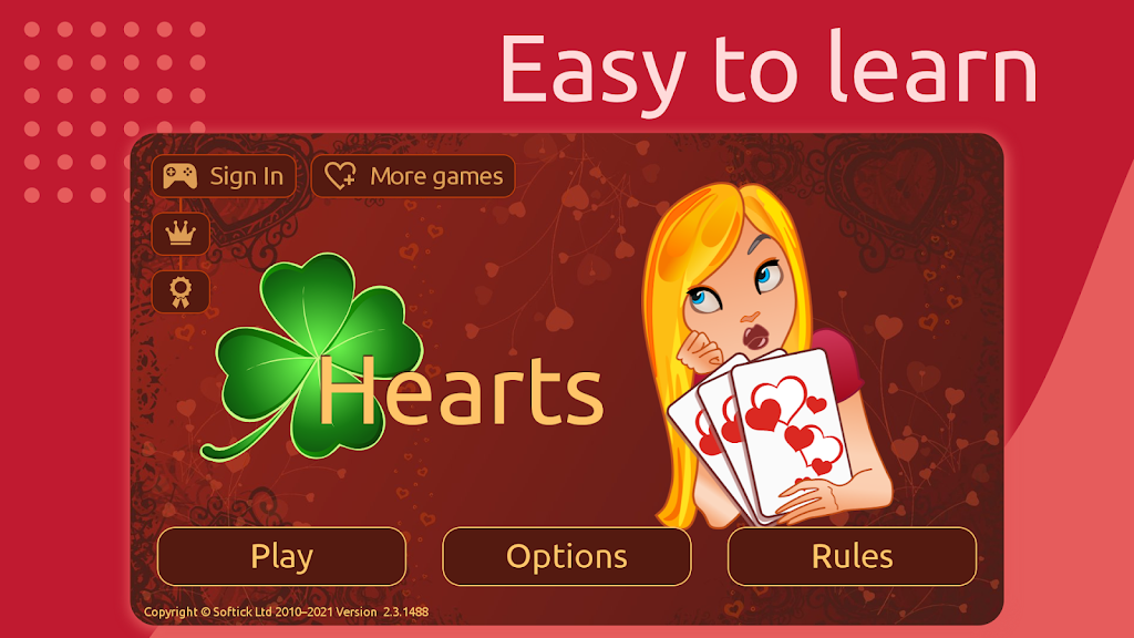 Hearts Deluxe  Screenshot 1