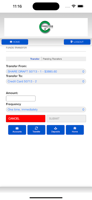 Corrections Federal Credit Union  Screenshot 3