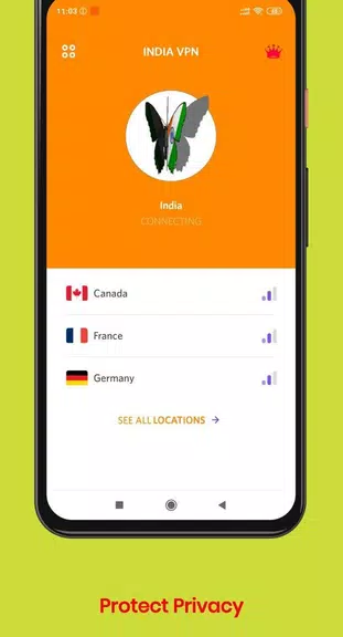 VPN INDIA - Free VPN Super unlimited proxy Hotspot  Screenshot 3