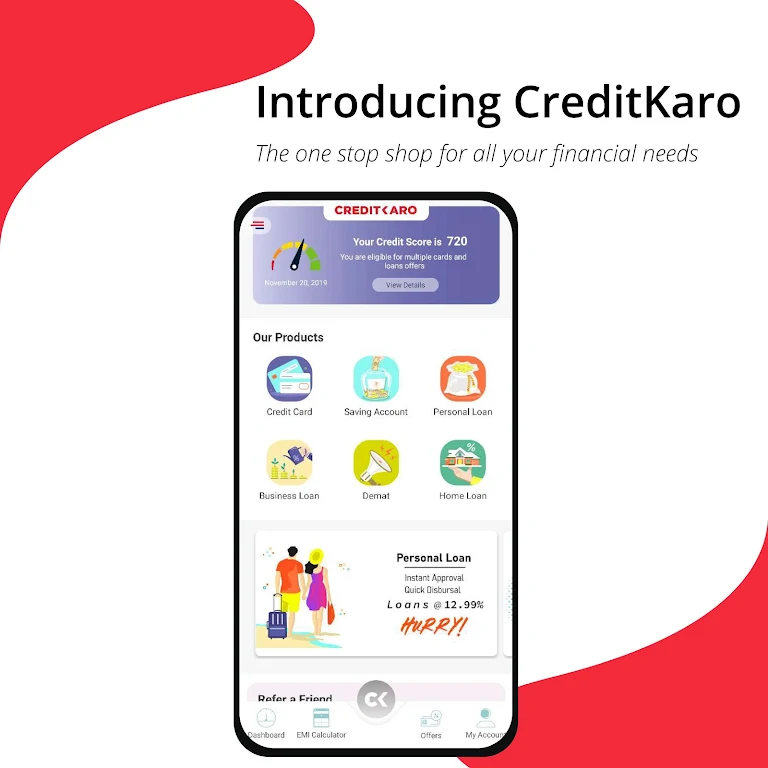 Creditkaro:Check Credit Score  Screenshot 1