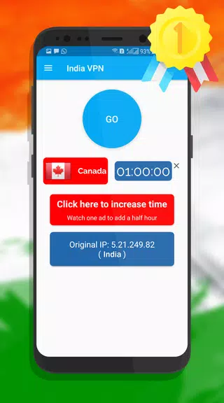 India VPN - Unlimited , Free  Screenshot 1