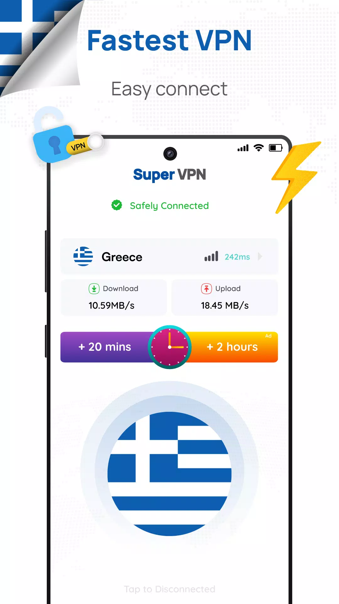 Greece VPN: Get Greece IP  Screenshot 3