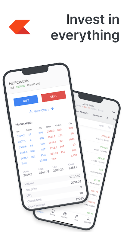 Zerodha Kite - Trade & Invest  Screenshot 1