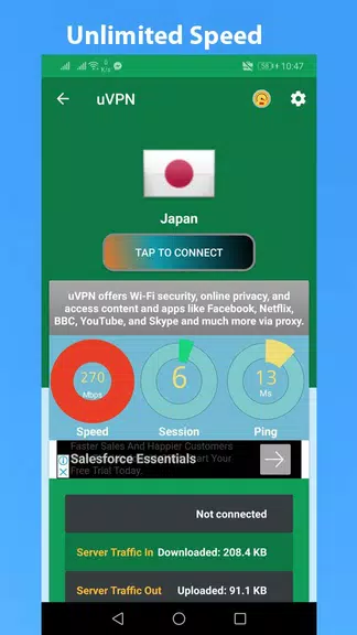 uVPN- Free Unlimited VPN  Screenshot 3