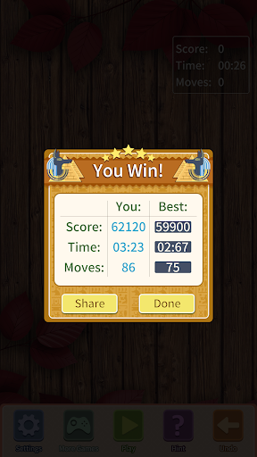 Pyramid Solitaire Classic.  Screenshot 2