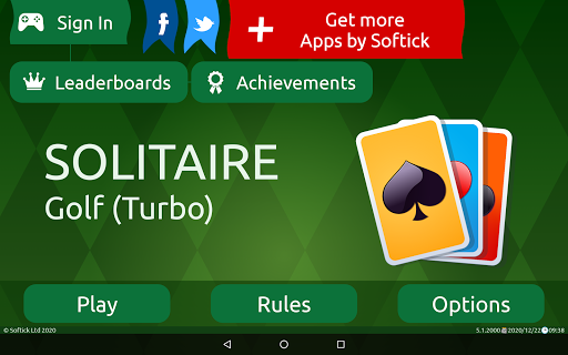 Golf (Turbo) Solitaire  Screenshot 1