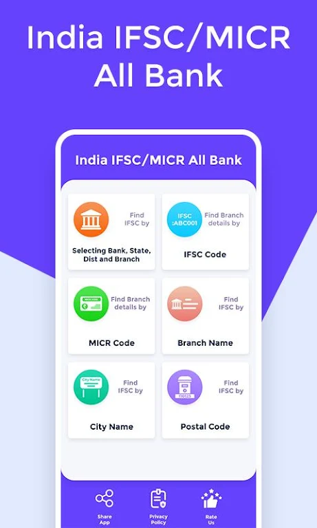 Indian IFSC/MICR All BANK  Screenshot 1