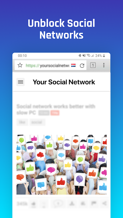 Unblock Site VPN Proxy Browser Mod  Screenshot 2