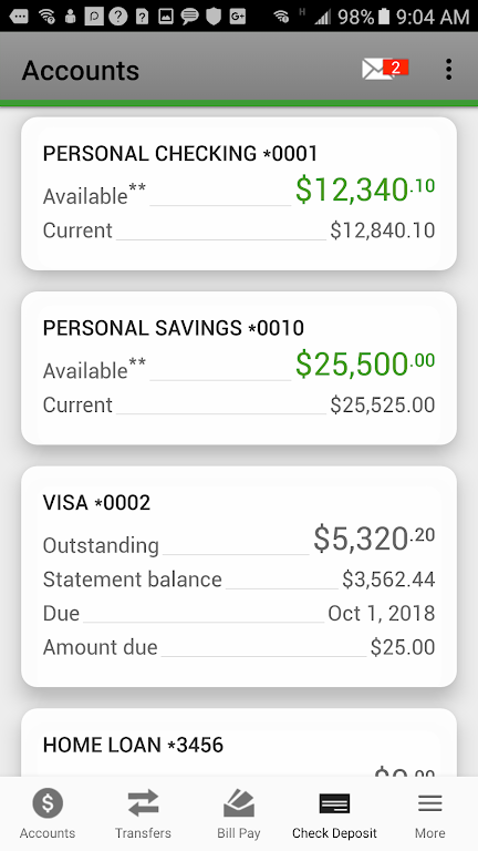 BayPort CU Mobile Banking  Screenshot 1