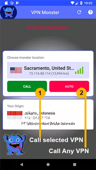 VPN MONSTER - Free Unlimited P  Screenshot 3