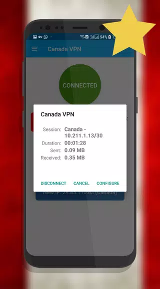 Canada VPN  - Unlimited , Free  Screenshot 3