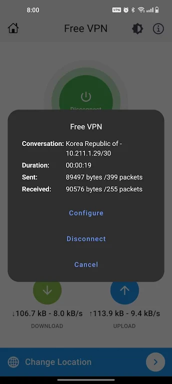 Sandsurf VPN: secure browsing  Screenshot 4