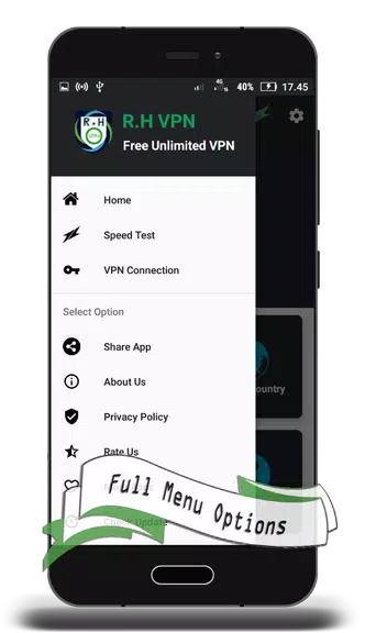 R.H VPN - Free VPN Unlimited  & Unblock Proxy  Screenshot 3