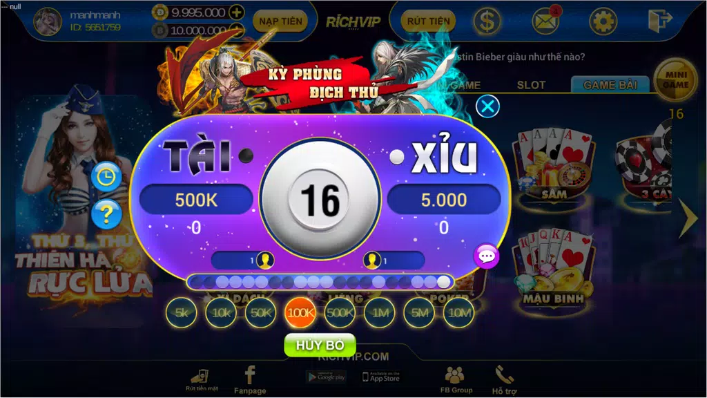 RICHVIP.COM - CỔNG GAME DÂN GIAN TRẢ THƯỞNG  Screenshot 1