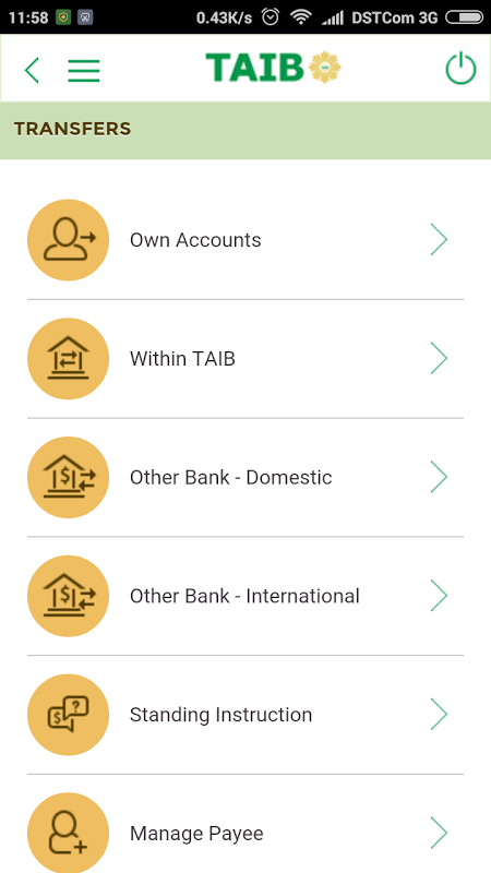 TAIB Mobile Banking  Screenshot 1