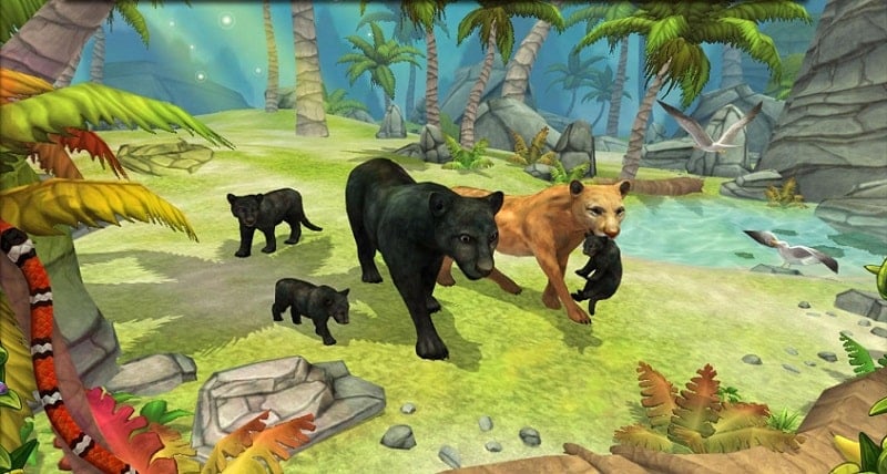 Panther Family Sim Online  Screenshot 1